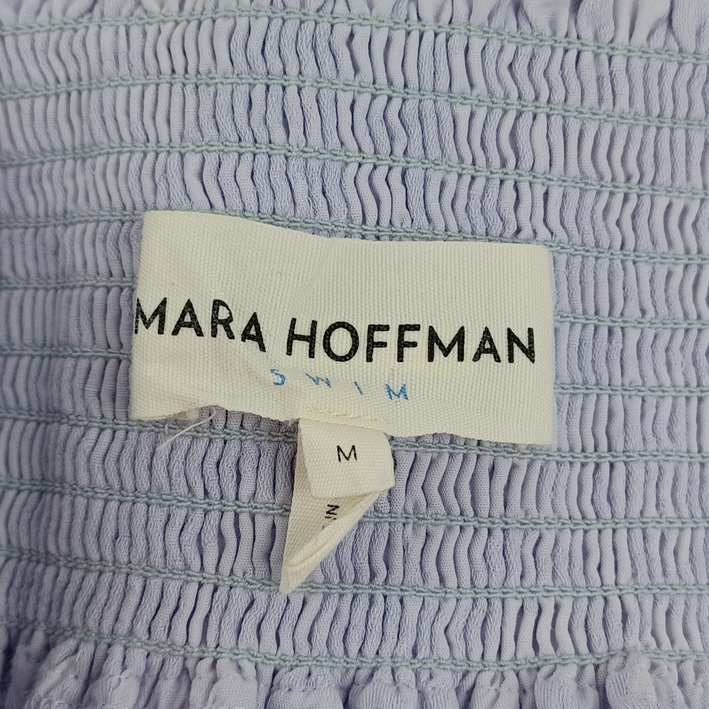 Mara Hoffman Basilia Coverup Dress Size M Women Beach Cotton Linen Tie Neck - Picture 9 of 13